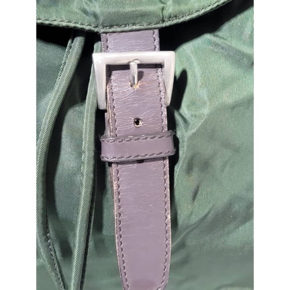 Authentic PRADA Tessuto Backpack Nylon Army Green - Picture 11 of 14